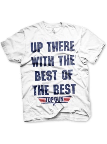 TOP GUN T-Shirt "Up There With The Best Of The Best Big Tall T-Shirt" in Weiß