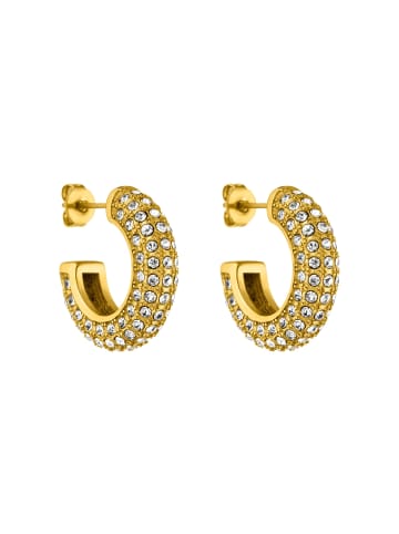 PURELEI Ohrringe Big Glitter in Gold