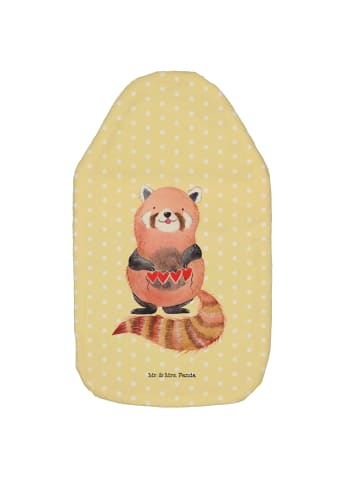 Mr. & Mrs. Panda Wärmekissen Roter Panda ohne Spruch in Gelb Pastell