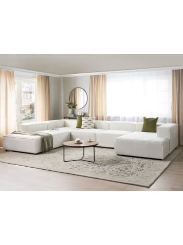 Beliani 5-tlg Modulsofa ARDAL in Weiß/Schwarz