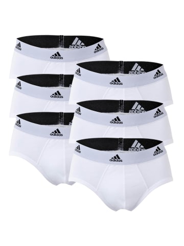 adidas Slip 6er Pack in Weiß