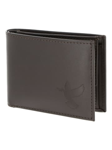 oxmox Leather Geldbörse RFID Schutz Leder 11 cm braun-freedom pigeon