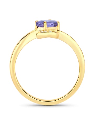 Rafaela Donata Ring Sterling Silber Tansanit in gelbgold