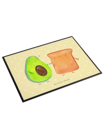 Mr. & Mrs. Panda schreibtischunterlage Avocado Toast ohne Spruch in Gelb Pastell