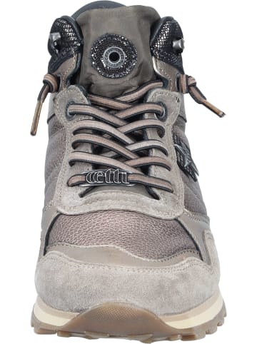 Cetti Sneakers High, Freizeit Stiefeletten, Sneakers Mid in ante metal acero