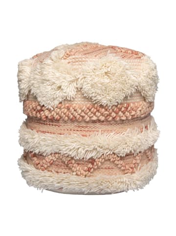 Kayoom Sitzkissen Pouf Bohist 225 in rosa - creme
