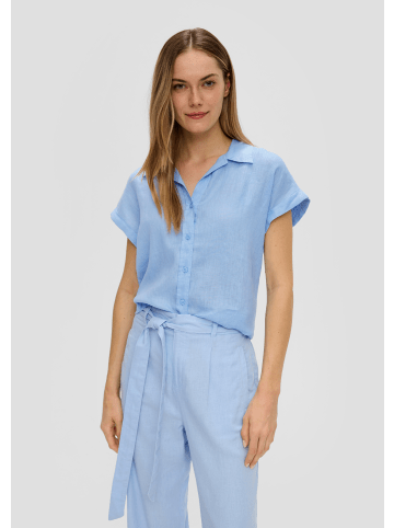 s.Oliver Bluse kurzarm in Blau