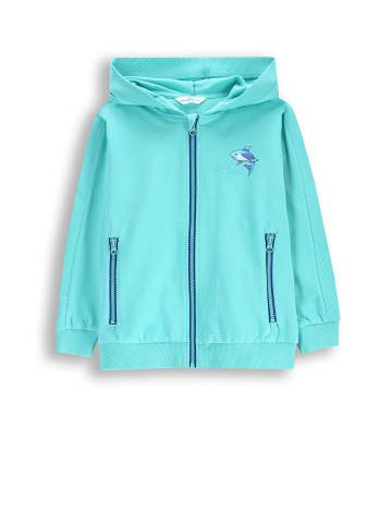 Coccodrillo Reißverschlussjacke in türkis