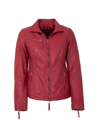 JILANI Lederjacke Lammnappa in Magnolie