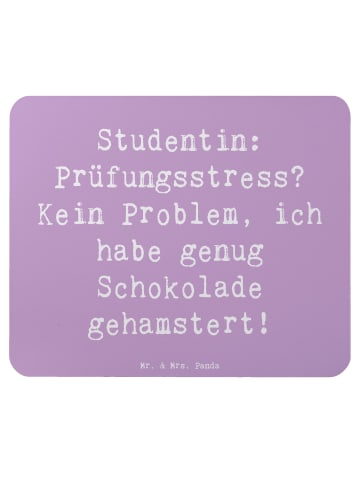 Mr. & Mrs. Panda Maus Pad Spruch Studentin Schokoladenliebe mit ... in Lavendeltraum