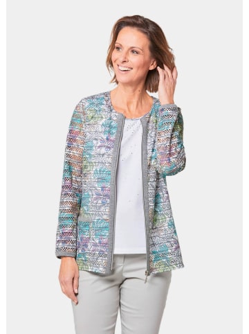 GOLDNER Hautschmeichelndes Shirt-Set in minttürkis / rosé / gemustert