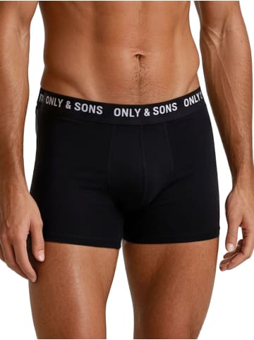 Only&Sons Trunk ONSSCOTT 8 PACK regular/straight in Schwarz