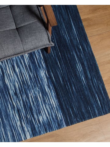 Beliani Kurzflor KAPAKLI in Blau - (W) 140 x (H) 1 x (L) 200 cm