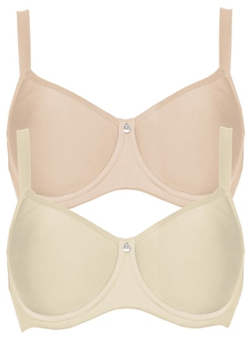 SUSA 2er Pack Spacer BH mit Bügel Catania in Champagner Skin