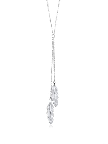 Elli Halskette 925 Sterling Silber Boho, Feder in Silber