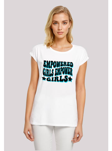 F4NT4STIC T-Shirt Internationaler Frauentag  Empowered Girls Power in weiß