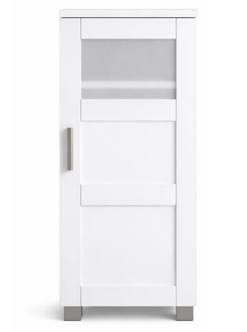 VCM  Holz Badschrank Midischrank Nilari 70 x 38 x 28 cm in Weiß