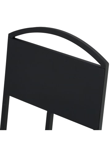 relaxdays Kaminholzkorb in Schwarz - (B)52 x (H)44 x (T)31 cm