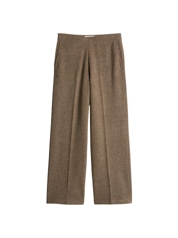 Marc O'Polo Tweed-Jerseyhose relaxed in Dark Brown