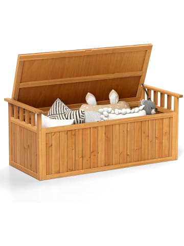 COSTWAY Gartenbox 128x58x53cm in Hellbraun