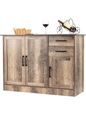 COSTWAY Sideboard 110cm in Grau