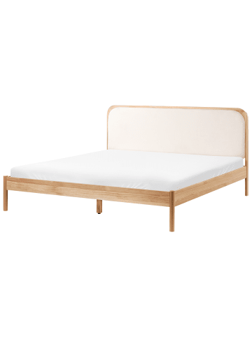 Beliani Doppelbett DOSCHES in Braun - (W) 186 x (H) 100 x (L) 208 cm