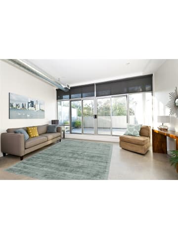 Kayoom Kurzflor Teppich Luxury 110 in mint - rechteckig