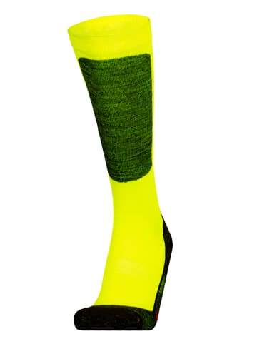 UphillSport Ski-Socken HALLA in hi vis yellow with black