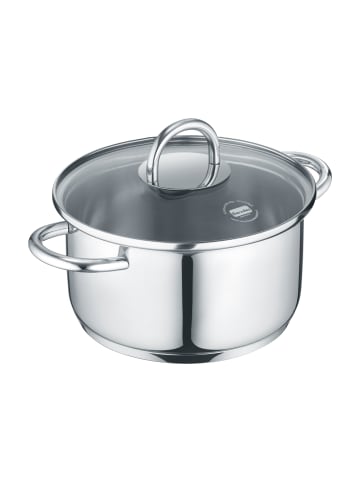 Berndes Mini Kochtopf mit Glasdeckel aus Edelstahl - b.mini in poliert