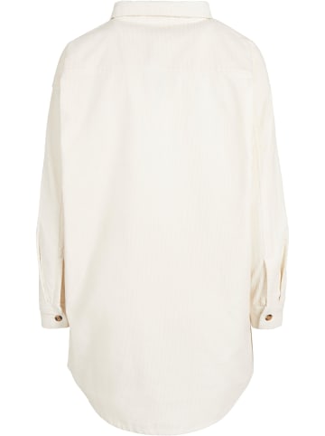 Urban Classics Urban Classics Damen Ladies Long Corduroy Overshirt in whitesand