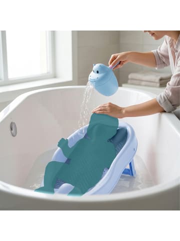 relaxdays 2-tlg. Baby-Badehilfe-Set in Blau