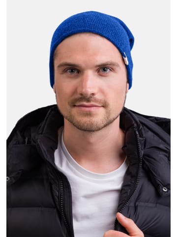 CASH-MERE.CH Bio Beanie in Jet Stream Blau