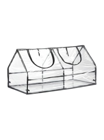 relaxdays Gewächshausaus in Transparent - (B)120 x (H)60 x (T)60 cm