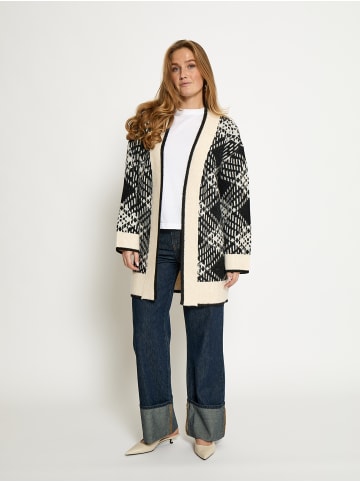 Peppercorn Strickjacke in Black Jacquard