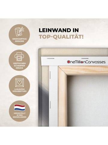 MuchoWow Leinwand Bilder Gelb