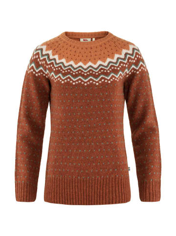 FJÄLLRÄVEN Övik Knit Sweater in Dunkelorange