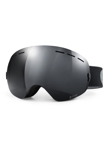 YEAZ XTRM-SUMMIT Ski- Snowboardbrille ohne Rahmen schwarz in schwarz