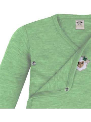 Normani Outdoor Sports 2er Pack Doppelpack Baby-Body Merino Wickelbody in Grün