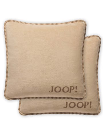 JOOP! Kissenhülle 2er Pack in Beige/Braun