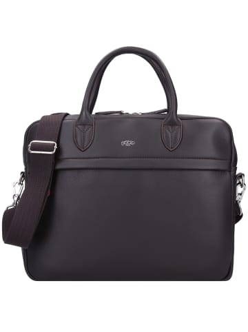 Jump Uppsala Aktentasche Leder 35 cm Laptopfach in chocolat