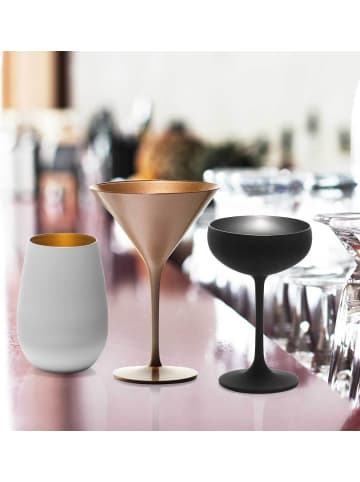 Stölzle 6er Set Cocktailschalen Elements 240 ml in Silber