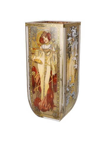 Goebel Vase " Alphonse Mucha - Die vier Jahreszeiten " in Mucha - Vier Jahreszeiten