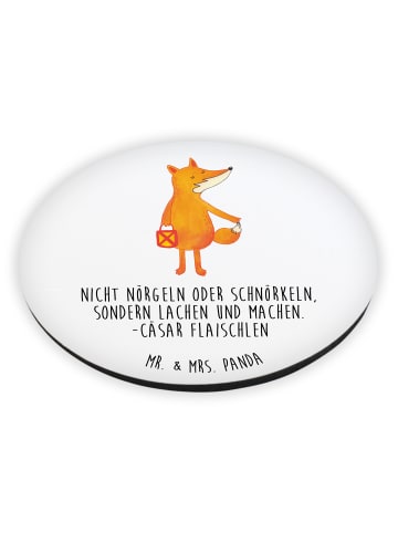 Mr. & Mrs. Panda Magnet für Kühlschrank Fuchs Laterne mit Spruch in Weiß