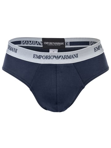 Emporio Armani Slip 2er Pack in Grau/Marine