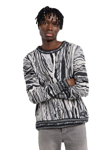 Carlo Colucci Rundhalspullover Fanti in Schwarz