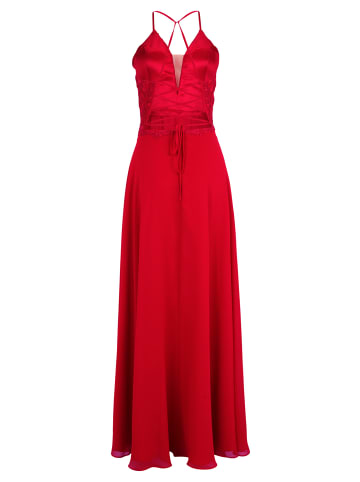 Vera Mont Abendkleid mit Stickerei in Red Rose