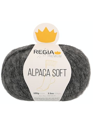 Regia Handstrickgarne Premium Alpaca Soft, 100g in Anthrazit