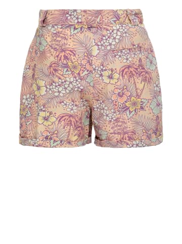 Queen Kerosin Queen Kerosin QUEEN KEROSIN Damen Shorts mit hawaiianischem All-Over-Muster in coral