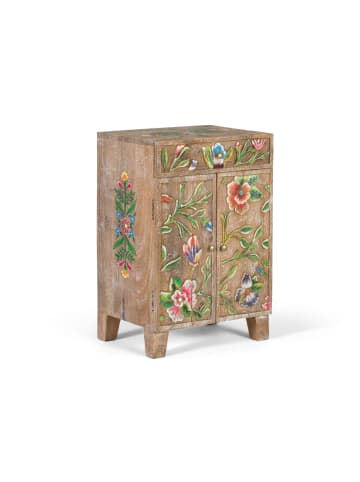 Giner y Colomer Sideboard aus Mangoholz mit handgemalten Details in Brown