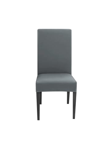 Intirilife Elastische Stuhlhusse Stuhlüberzug in 6x Grau